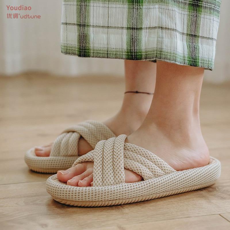 Hemp Summer Slippers Shoes - Earth Thanks - Hemp Summer Slippers Shoes - natural, vegan, eco-friendly, organic, sustainable, comfort, comfortable, eva, hemp, home, indoor, linen, shoes, slippers, spring, summer