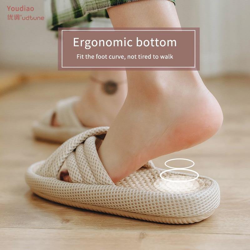 Hemp Summer Slippers Shoes - Earth Thanks - Hemp Summer Slippers Shoes - natural, vegan, eco-friendly, organic, sustainable, comfort, comfortable, eva, hemp, home, indoor, linen, shoes, slippers, spring, summer