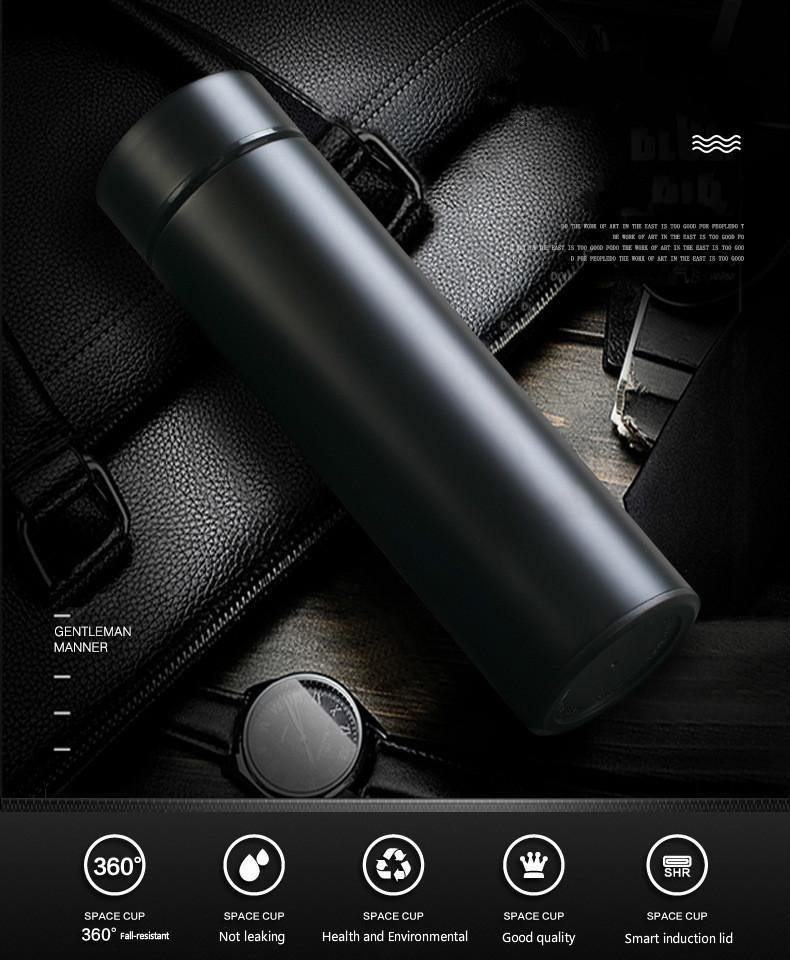 Stainless Steel Smart Water Bottle with LCD Temperature Display