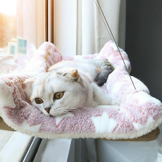 Cat Hammock Cute Hanging Beds - Earth Thanks - Cat Hammock Cute Hanging Beds - natural, vegan, eco-friendly, organic, sustainable, bedding, cat, cat bed, cat fun, cat hammock, cat hanging bed, cat life, cat window bed, cats, cats comfort, dog, fun cat bed, love my cat, mesh, pet, pet accessories, pet bedding, pet carrier, pet comfort, pet friendly, pet life, pets, sunny seat, wall hanging cat bed
