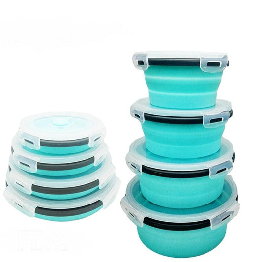 Collapsible Silicone Lunch Box Food Container