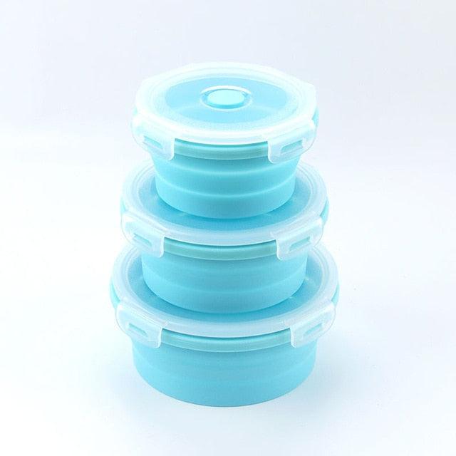 Collapsible Silicone Lunch Box Food Container