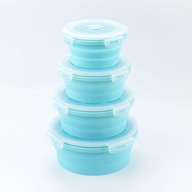 Collapsible Silicone Lunch Box Food Container