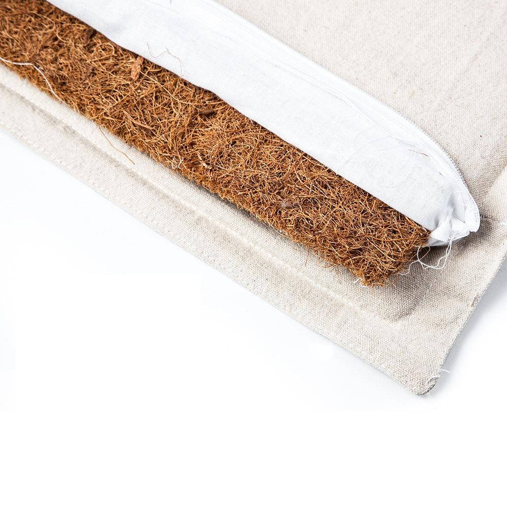 Eco-Friendly Coconut Buckwheat Acupressure Mat - Cotton & Linen Massage Yoga Mat