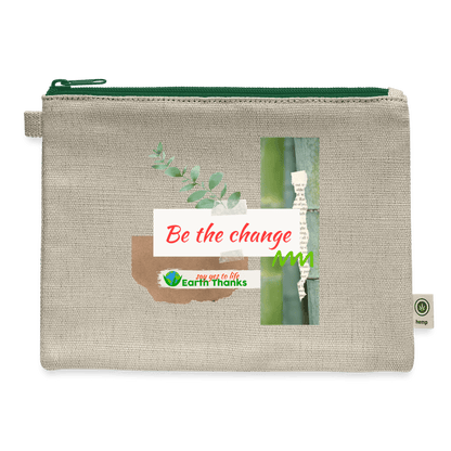 Hemp and Cotton Carry All Pouch with Customizable Design - Earth Thanks - Hemp and Cotton Carry All Pouch with Customizable Design - natural, vegan, eco-friendly, organic, sustainable, Accessories, bag, Bags & Backpacks, cotton, customizable, hemp, pouch, SPOD