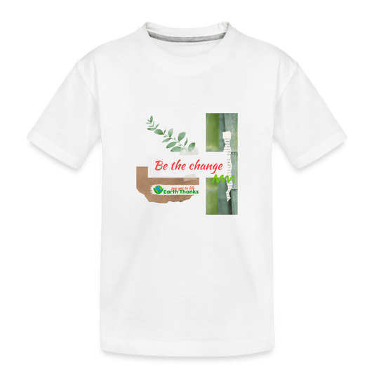 Toddler Premium Organic T-Shirt with Customizable Design - Earth Thanks - Toddler Premium Organic T-Shirt with Customizable Design - natural, vegan, eco-friendly, organic, sustainable, Baby & Toddler Shirts, children, customizable, Kids & Babies, SPOD, toddler