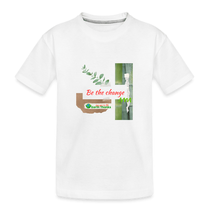 Toddler Premium Organic T-Shirt with Customizable Design - Earth Thanks - Toddler Premium Organic T-Shirt with Customizable Design - natural, vegan, eco-friendly, organic, sustainable, Baby & Toddler Shirts, children, customizable, Kids & Babies, SPOD, toddler